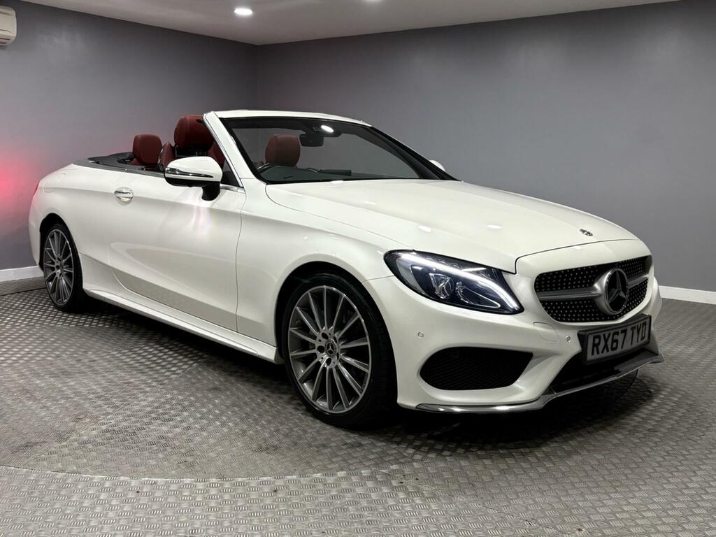 Mercedes-Benz C Class 2.0 C200 Amg Line Premium Plus Cabriolet Pet White