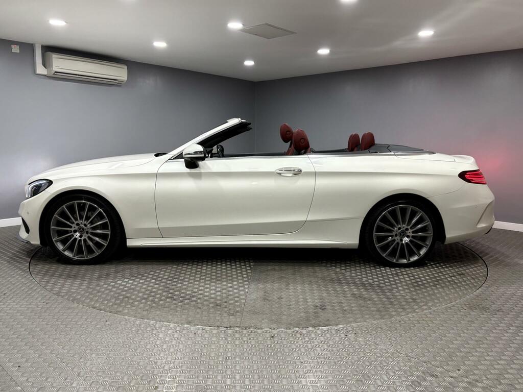 Mercedes-Benz C Class 2.0 C200 Amg Line Premium Plus Cabriolet Pet RX67TYD White #6