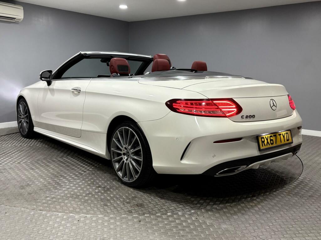 Mercedes-Benz C Class 2.0 C200 Amg Line Premium Plus Cabriolet Pet RX67TYD White #5