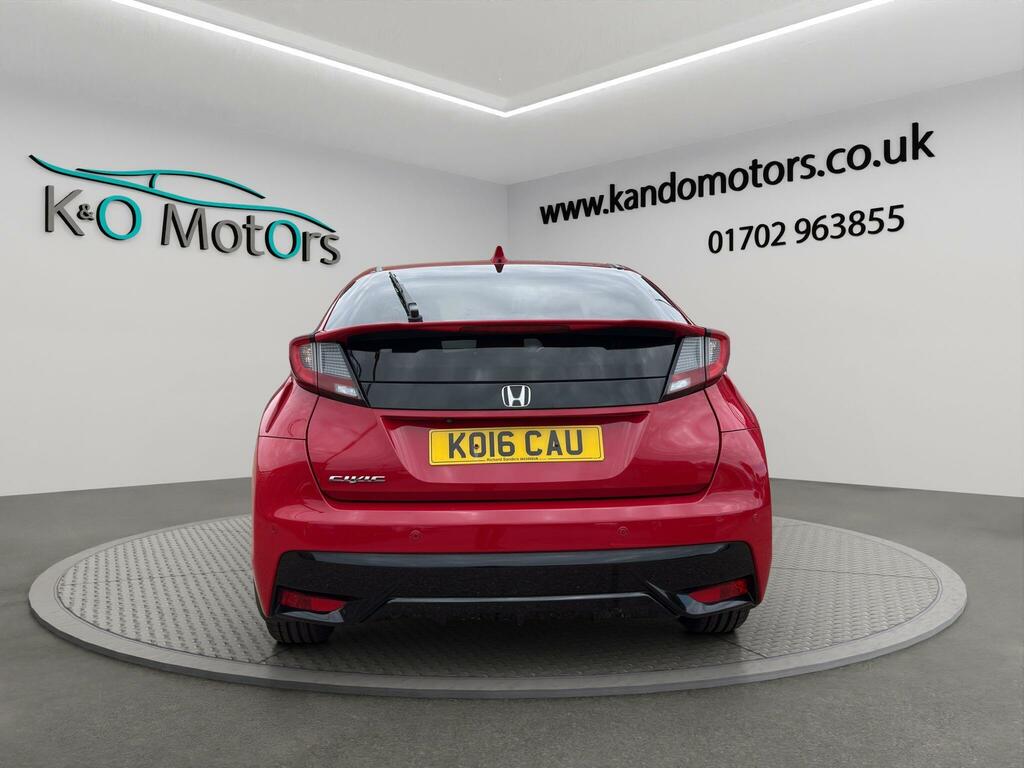 Honda Civic 1.8 I-vtec Sport Navi Euro 6 Ss KO16CAU Red #5