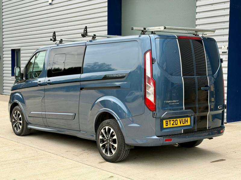 Ford Transit Custom 2.0 Ecoblue 185Ps Low Roof Dcab Sport Van Blue #5