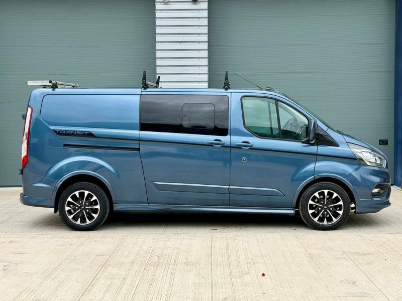 Ford Transit Custom 2.0 Ecoblue 185Ps Low Roof Dcab Sport Van Blue #4