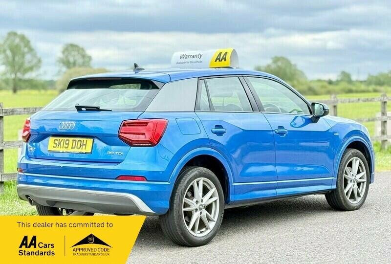 Audi Q2 1.6 Tdi 30 S Line Suv S Tronic Euro 6 SK19DOH Blue #4