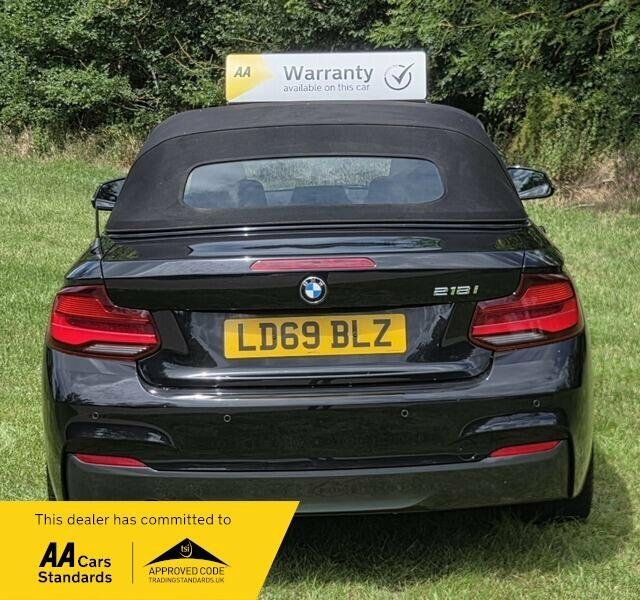 BMW 2 Series 1.5 218I Gpf M Sport Convertible E LD69BLZ Black #6