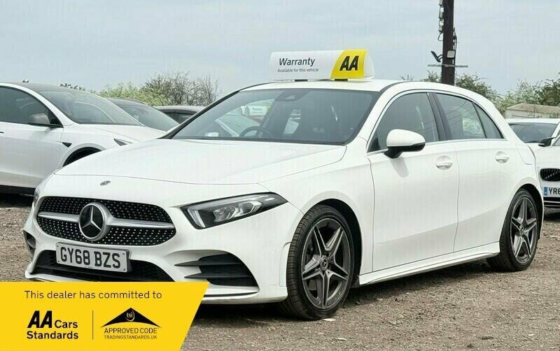 Mercedes-Benz A Class 1.3 A200 Amg Line 7G-dct Euro 6 Ss GY68BZS White #4