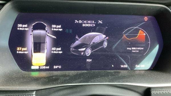 Tesla Model X Suv Grey #10