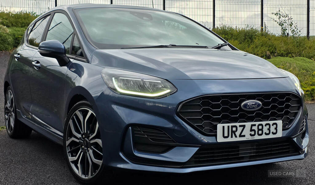 Ford Fiesta 1.0 Ecoboost St-line X URZ5833 Blue #4