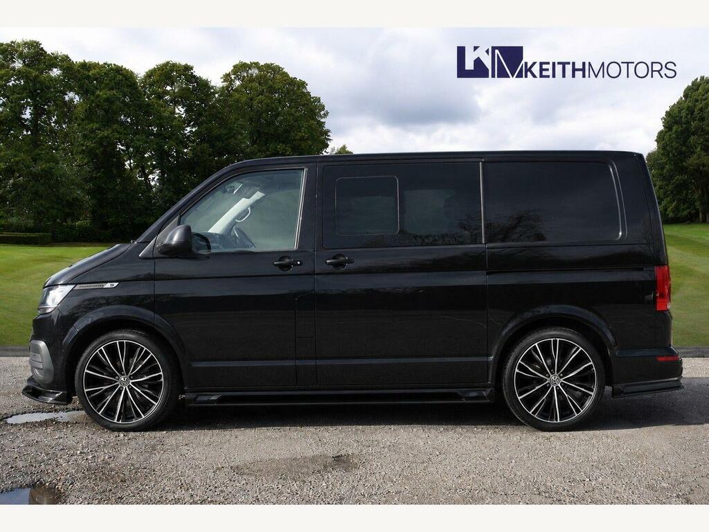 Volkswagen Transporter 2.0 Tdi T32 Highline Kombi Double Cab M Black #2