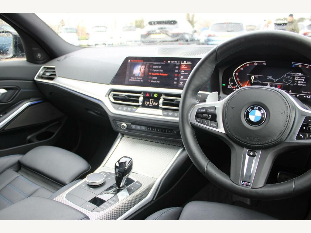 BMW 3 Series 2.0 320D Mht M Sport Saloon Hybrid Black #5