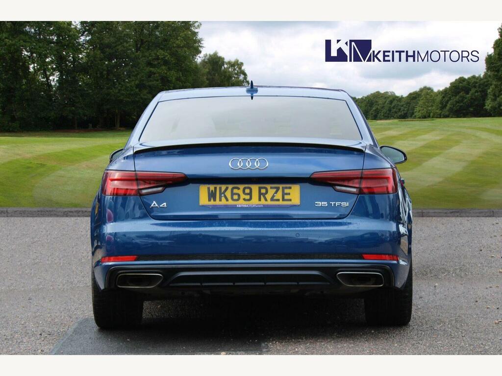 Audi A4 2.0 Tfsi 35 Black Edition Saloon S Tron Blue #3