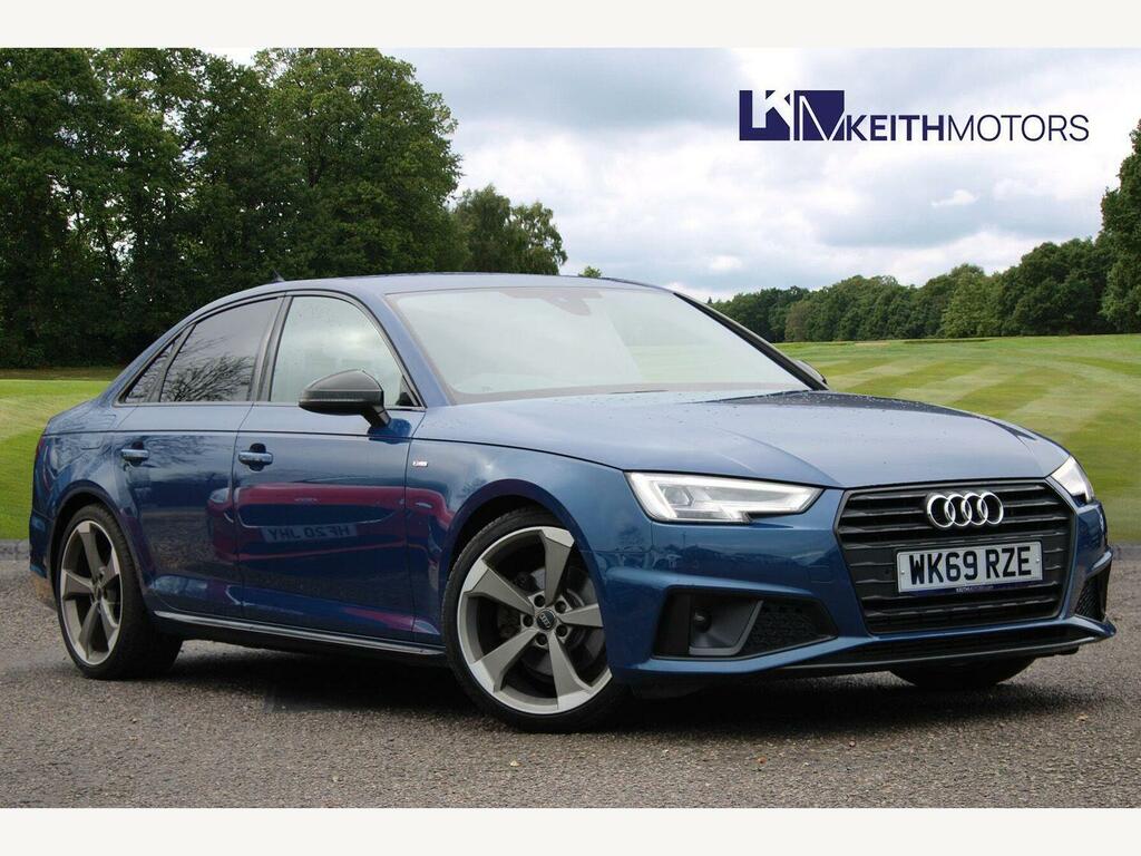 Audi A4 2.0 Tfsi 35 Black Edition Saloon S Tron Blue