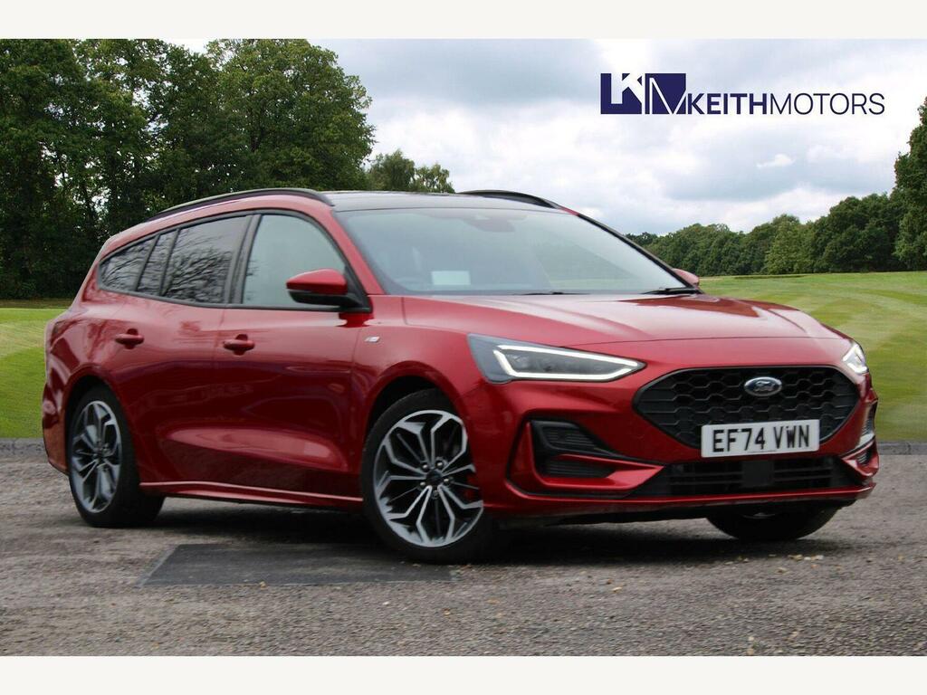 Ford Focus 1.0T Ecoboost Mhev St-line X Estate Hyb Red