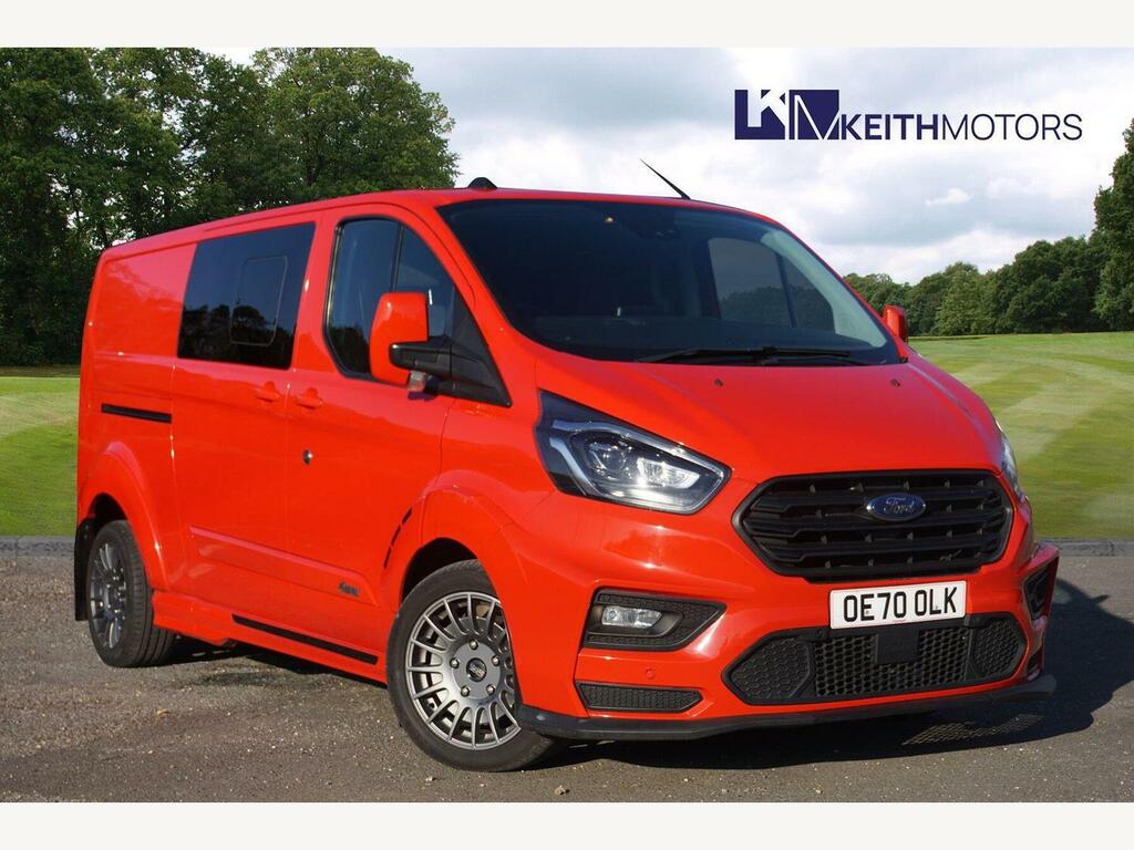Ford Transit Custom 2.0 320 Ecoblue Ms-rt Crew Van Double Cab Dies OE70OLK Red