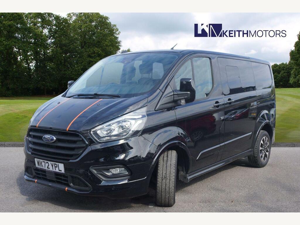 Ford Transit Custom 2.0 320 Ecoblue Sport Crew Van Double Cab Dies Black #2