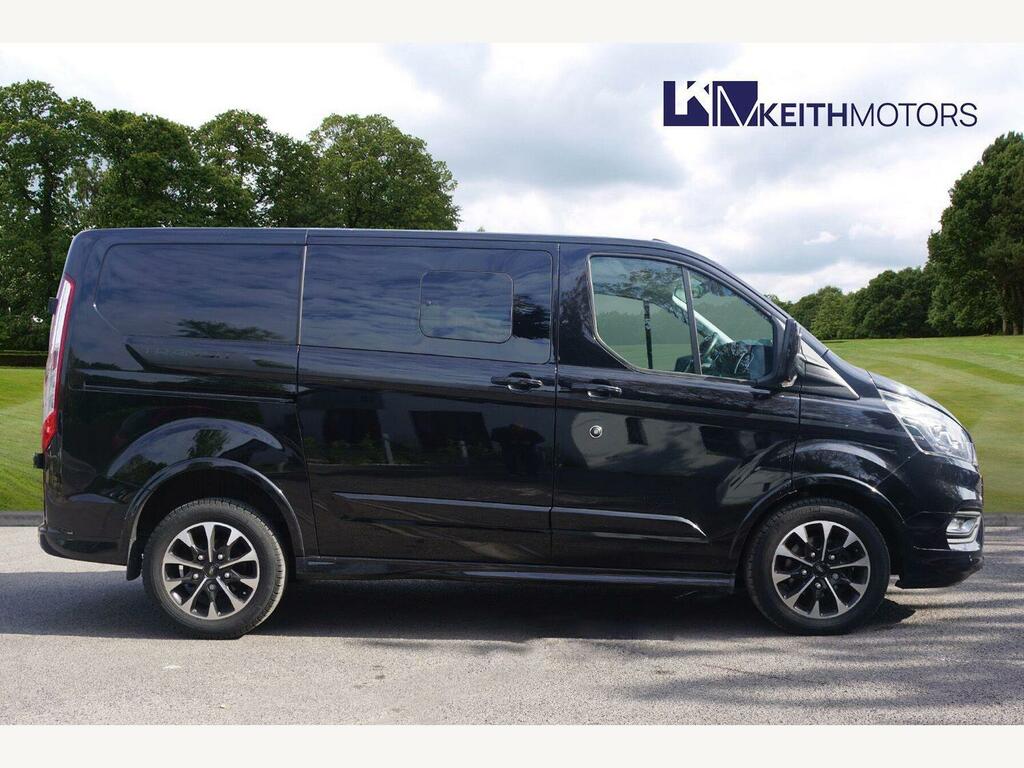 Ford Transit Custom 2.0 320 Ecoblue Sport Crew Van Double Cab Dies Black #5