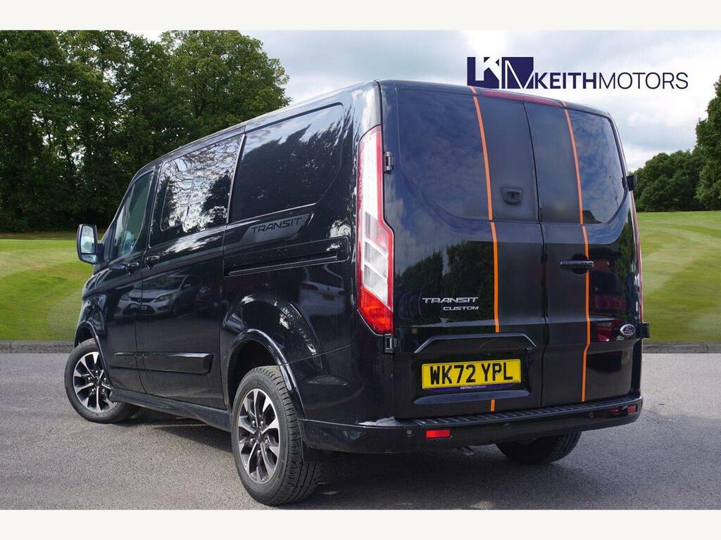 Ford Transit Custom 2.0 320 Ecoblue Sport Crew Van Double Cab Dies Black #4