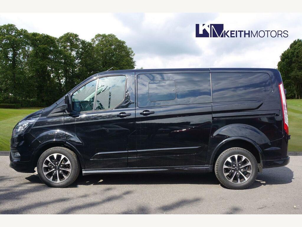 Ford Transit Custom 2.0 320 Ecoblue Sport Crew Van Double Cab Dies Black #6