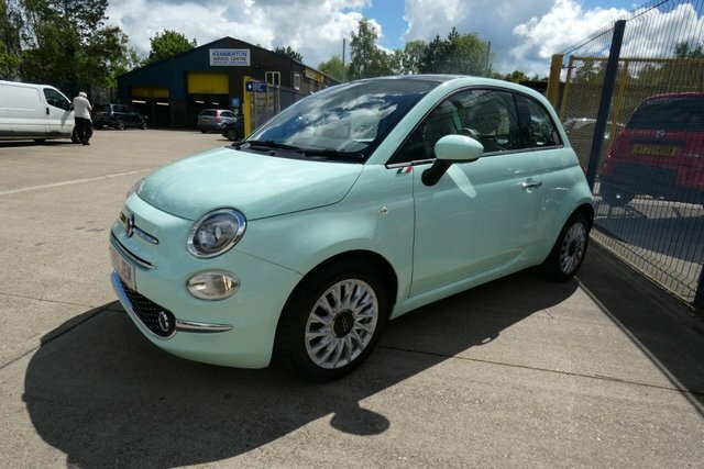 Fiat 500 2017 1.2 Lounge Hatchback Euro 6 AB66JEM Green #3