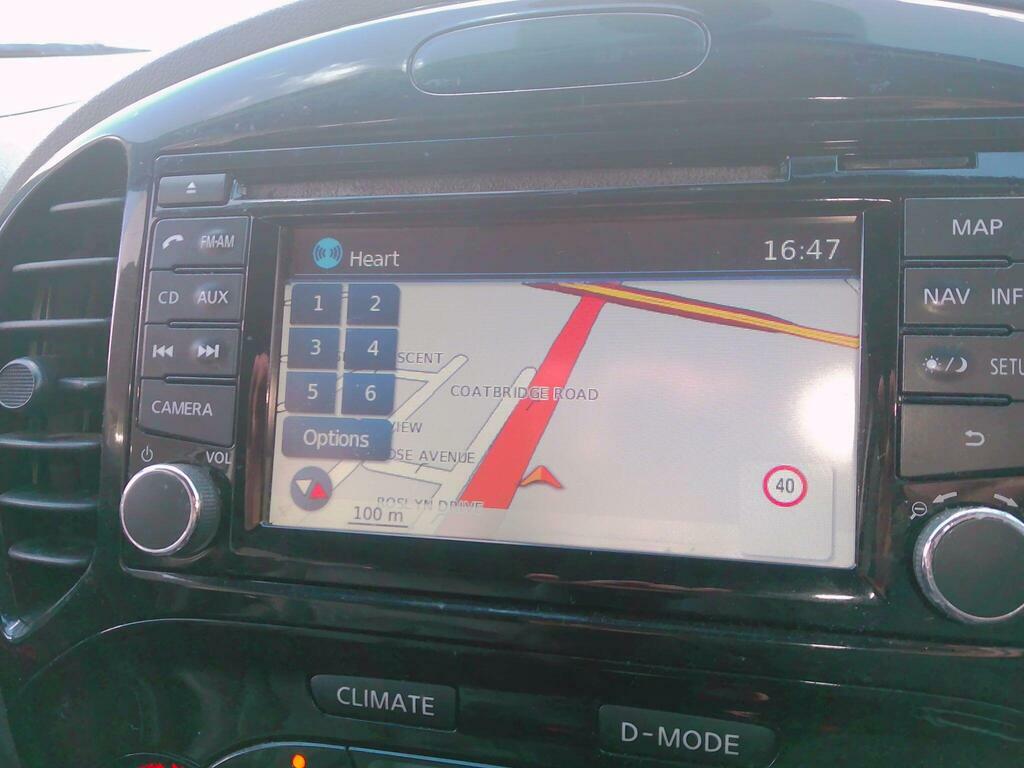 Nissan Juke Reverse Camera, Sat Nav Red #14