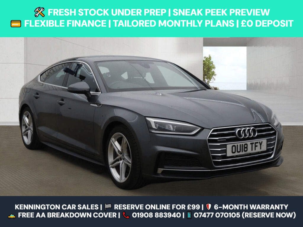 Audi A5 2.0 Tfsi S Line Sportback S Tronic Quattro Euro 6 Grey