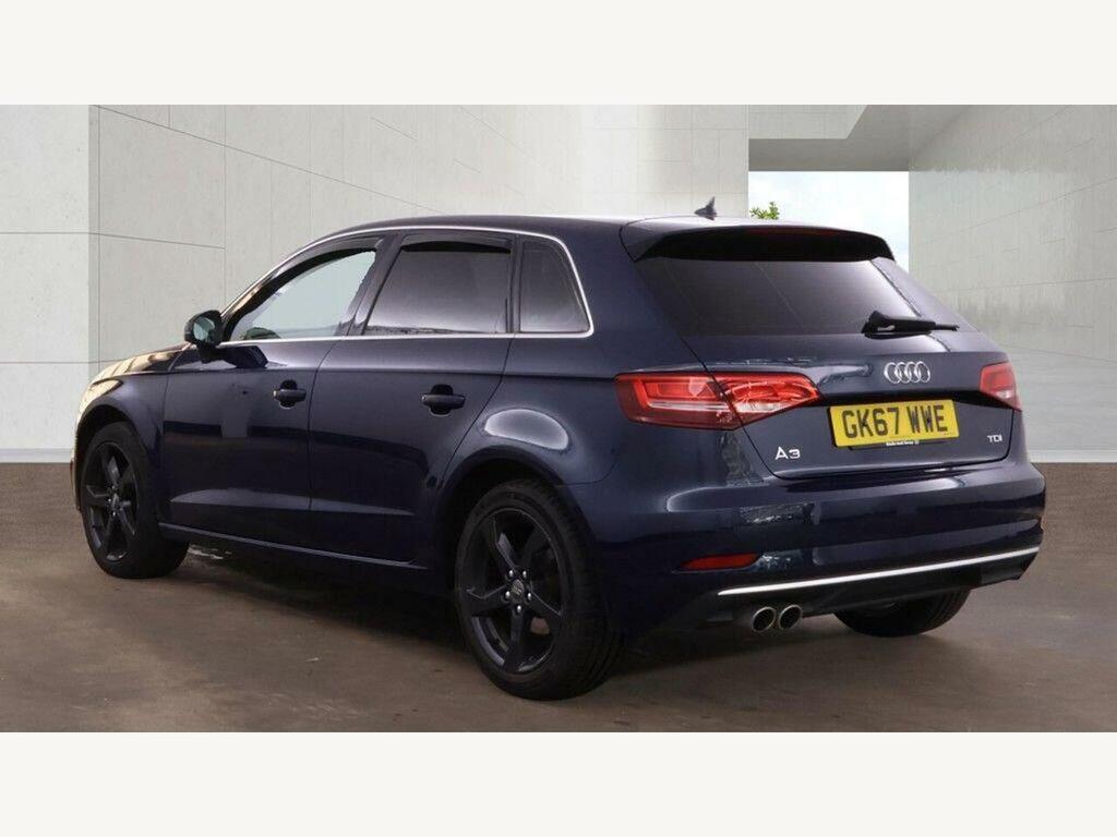 Audi A3 2.0 Tdi Sport Sportback S Tronic Euro 6 Ss GK67WWE Blue #3