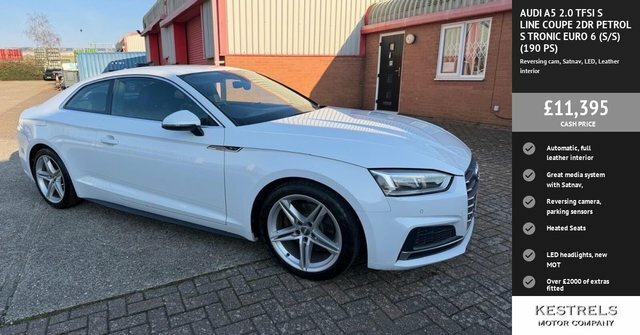 Audi A5 Tfsi S Line Coupe White