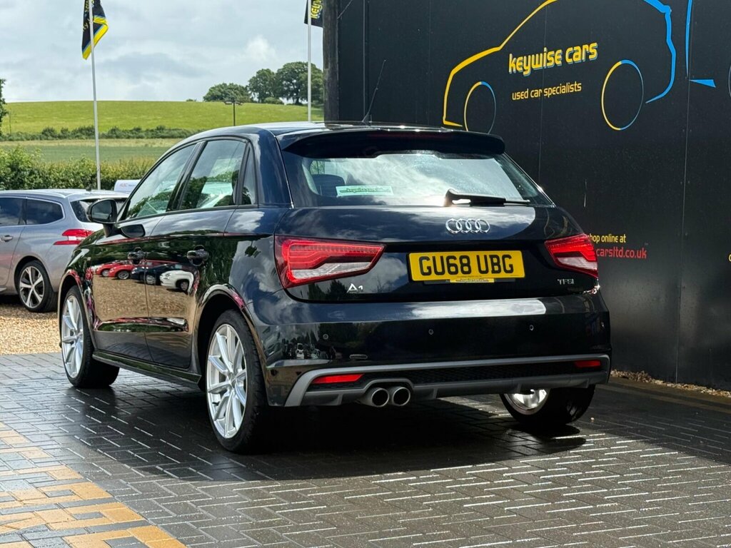 Audi A1 1.4 Tfsi S Line Sportback S Tronic Euro 6 Ss GU68UBG Black #3