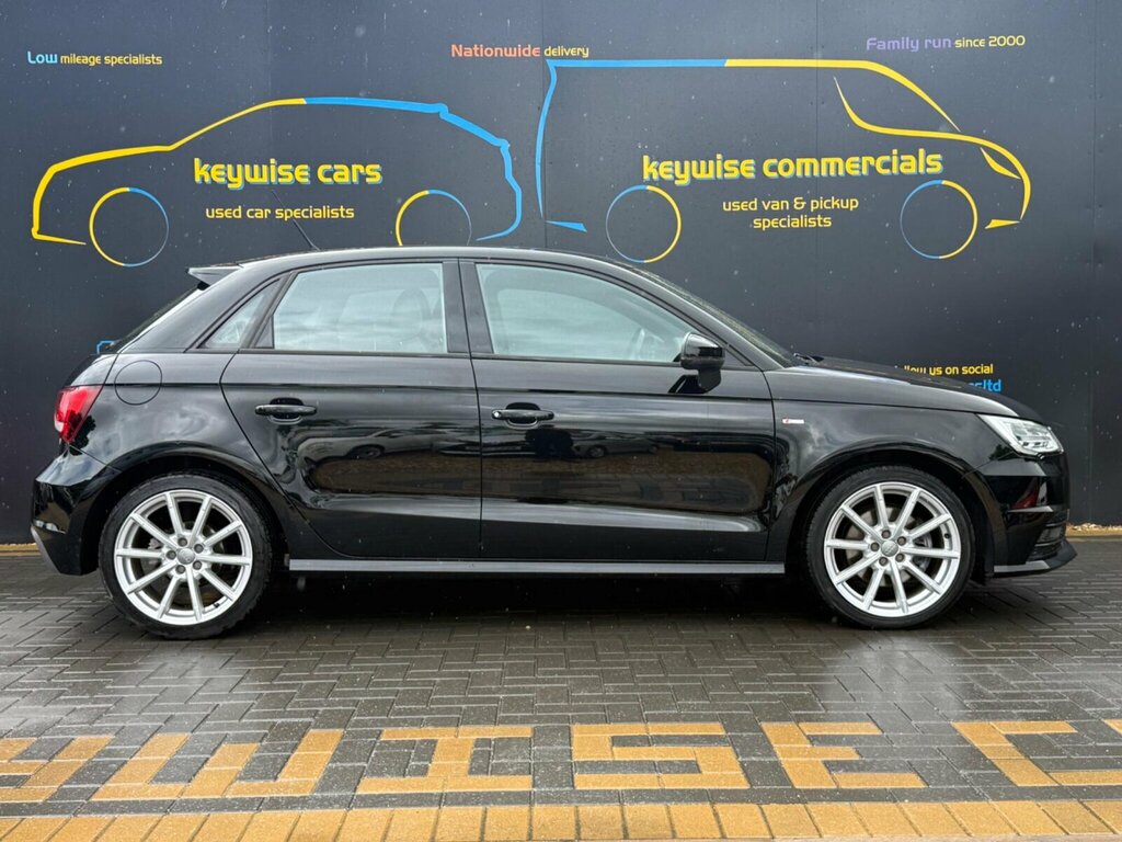 Audi A1 1.4 Tfsi S Line Sportback S Tronic Euro 6 Ss GU68UBG Black #6
