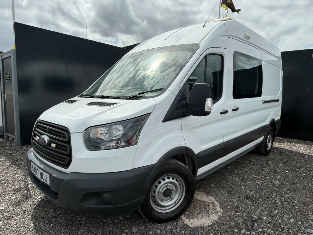 Ford Transit Custom 2.0 350 Ecoblue Crew Van Double Cab 6Dr Aut White #2