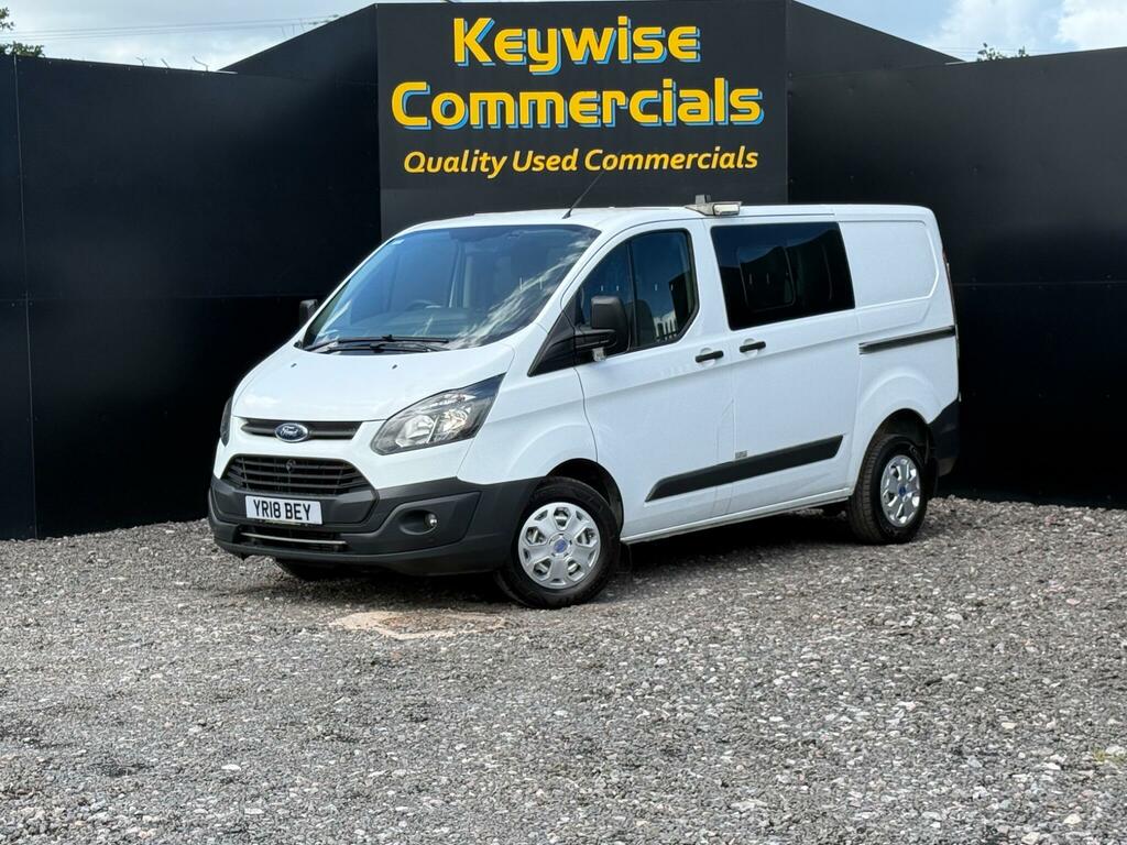 Ford Transit Custom 2.0 300 Ecoblue Crew Van Double Cab Man YR18BEY White