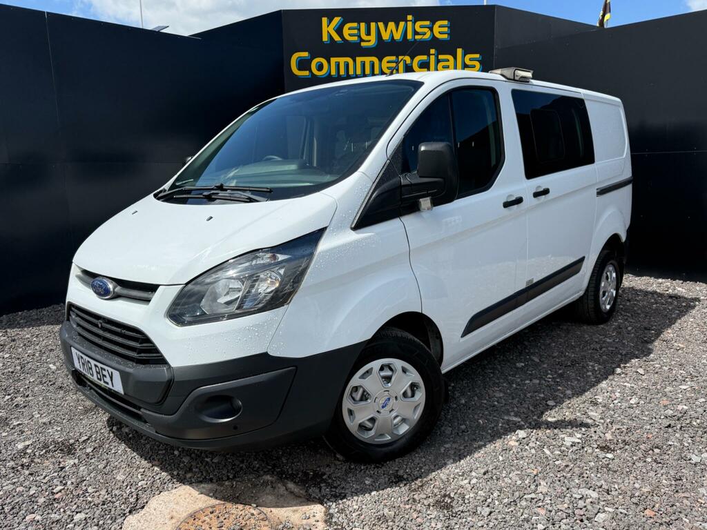 Ford Transit Custom 2.0 300 Ecoblue Crew Van Double Cab Man YR18BEY White #2