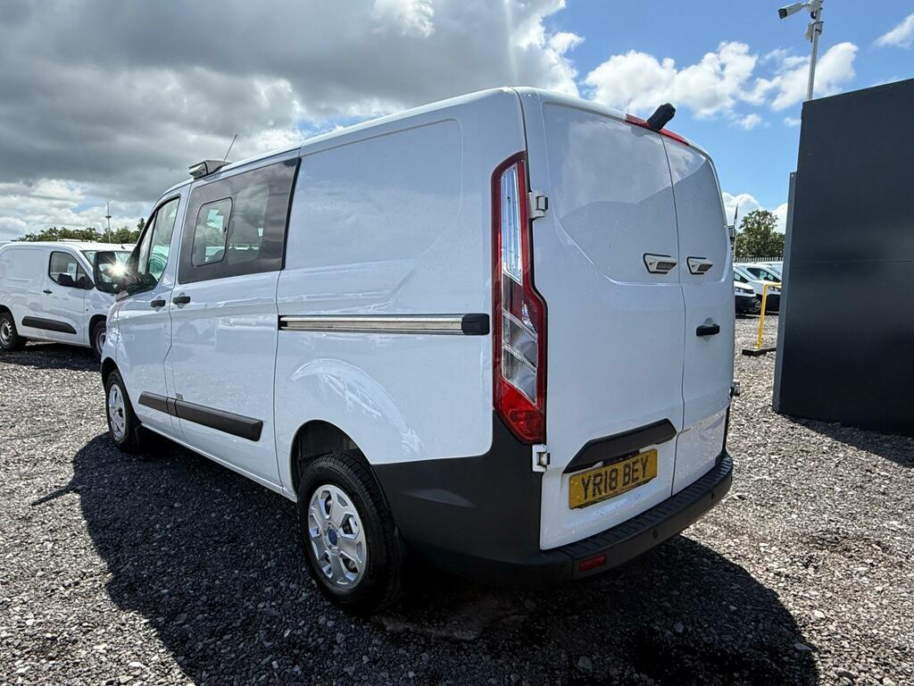 Ford Transit Custom 2.0 300 Ecoblue Crew Van Double Cab Man YR18BEY White #4