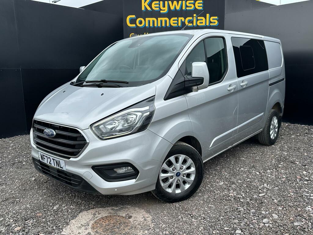 Ford Transit Custom 2.0 320 Ecoblue Limited Crew Van L1 H1 Euro 6 Ss WF72TNL Silver #2