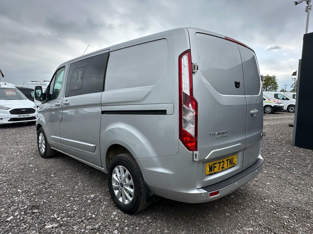 Ford Transit Custom 2.0 320 Ecoblue Limited Crew Van L1 H1 Euro 6 Ss WF72TNL Silver #5