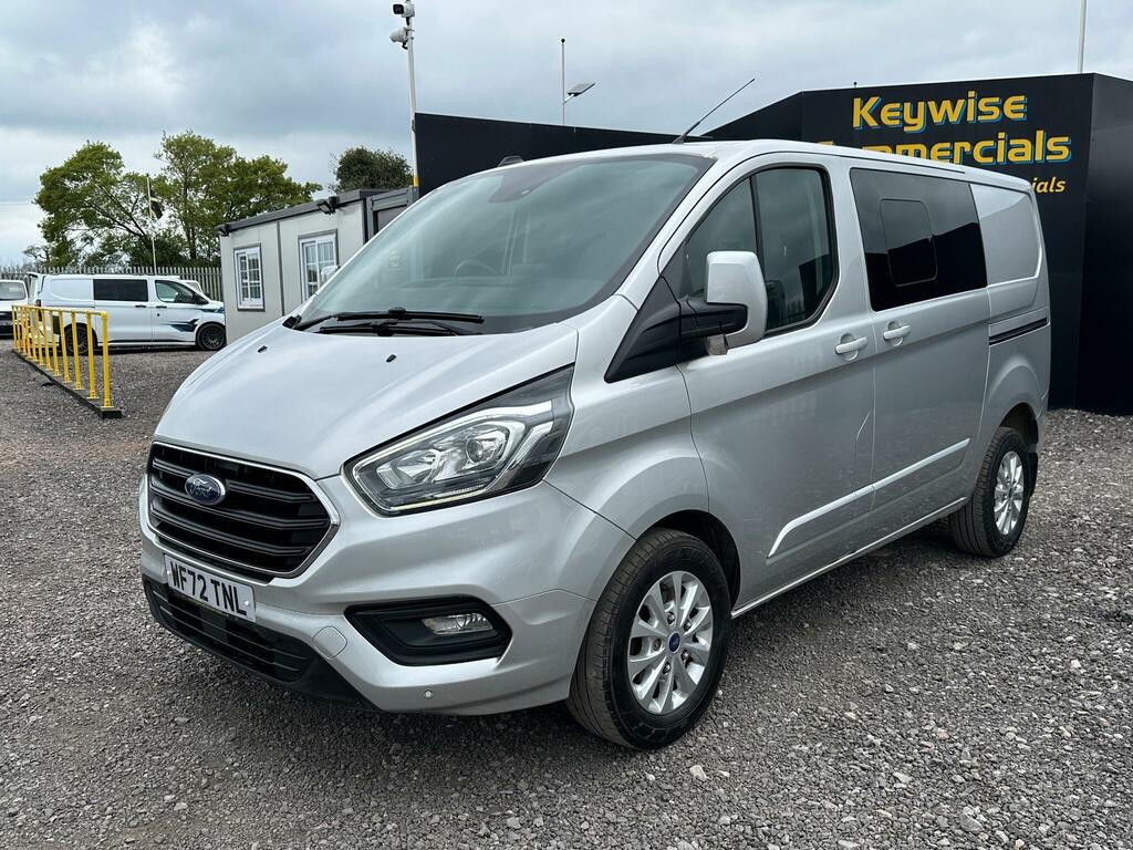 Ford Transit Custom 2.0 320 Ecoblue Limited Crew Van L1 H1 Euro 6 Ss WF72TNL Silver #3