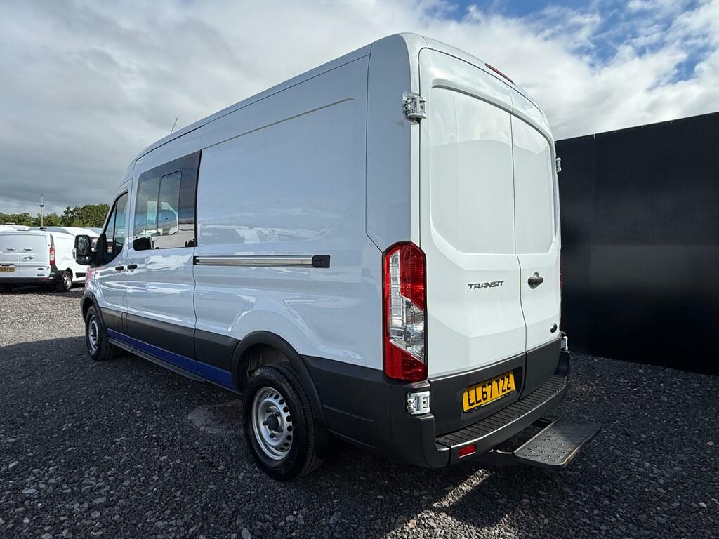 Ford Transit Custom 2.0 350 Ecoblue Crew Van Double Cab 6Dr Man White #4