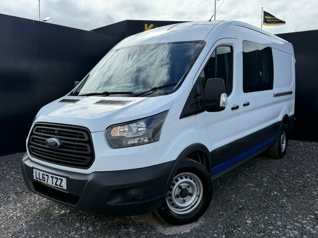 Ford Transit Custom 2.0 350 Ecoblue Crew Van Double Cab 6Dr Man White #2
