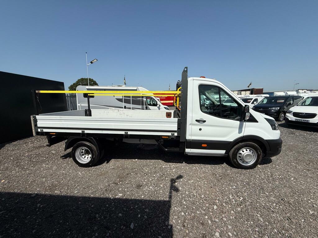 Ford Transit Custom 2.0 350 Ecoblue Leader Dropside White #4