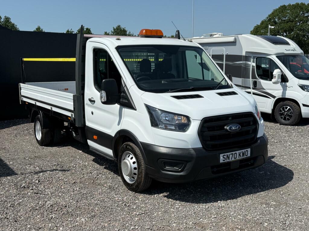 Ford Transit Custom 2.0 350 Ecoblue Leader Dropside White #5
