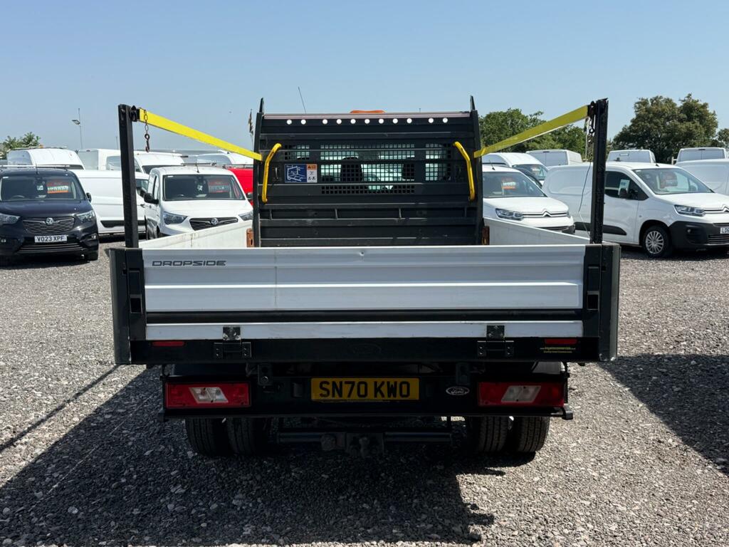 Ford Transit Custom 2.0 350 Ecoblue Leader Dropside White #3