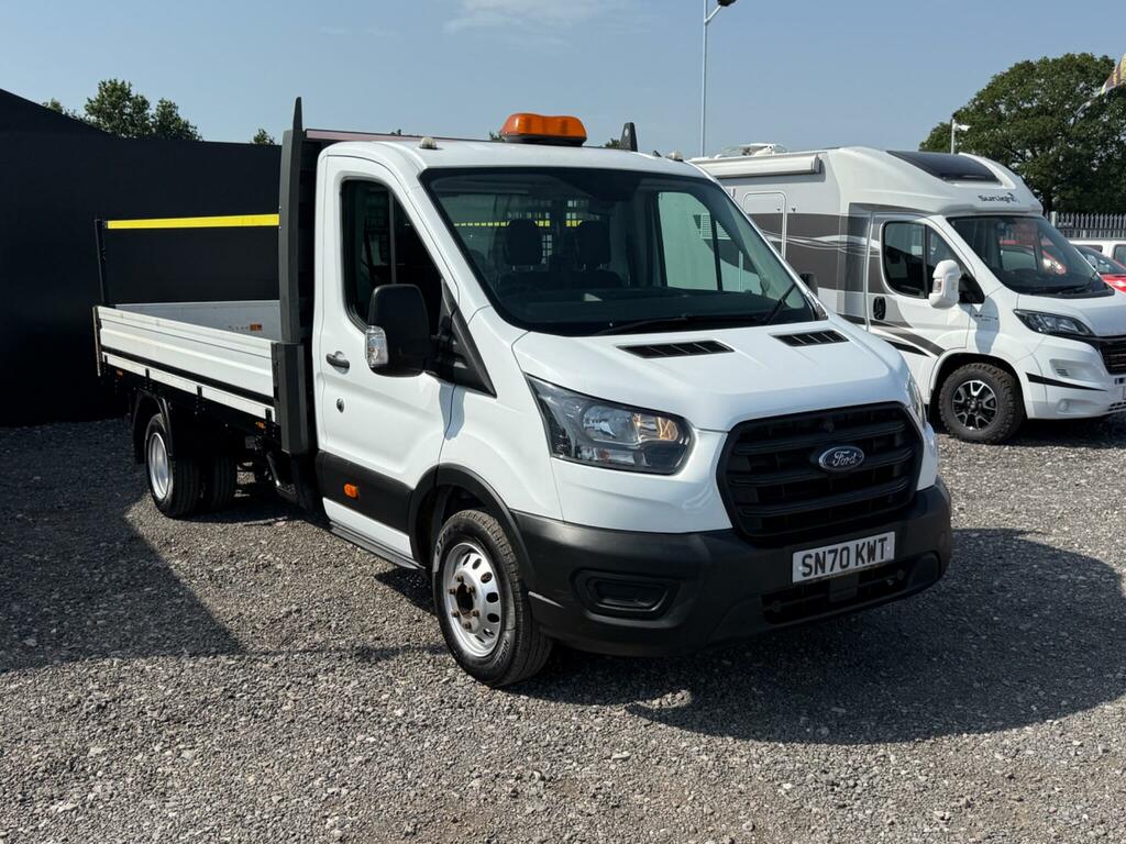 Ford Transit Custom 2.0 350 Ecoblue Leader Dropside White #5