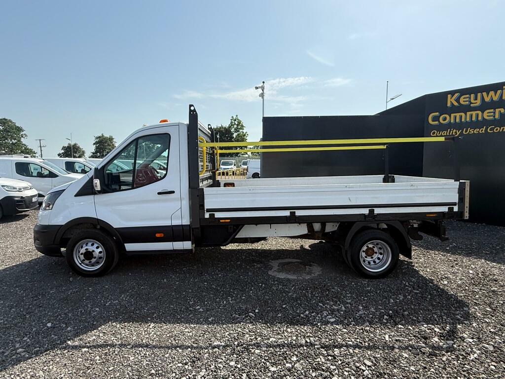 Ford Transit Custom 2.0 350 Ecoblue Leader Dropside White #3