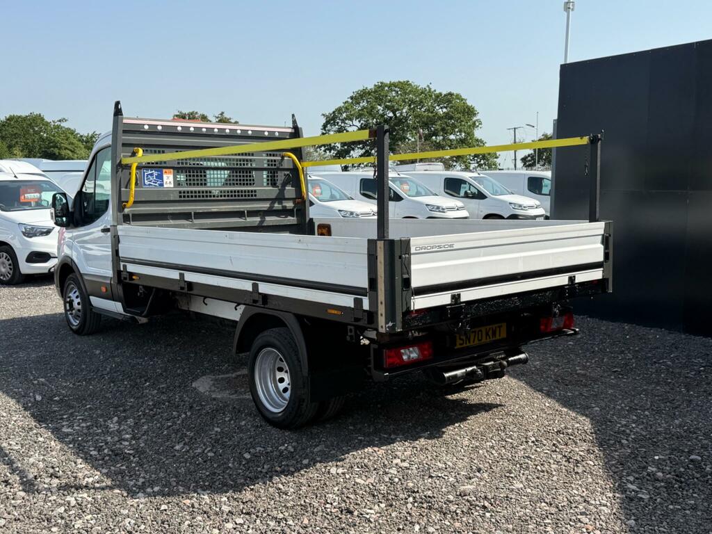 Ford Transit Custom 2.0 350 Ecoblue Leader Dropside White #4