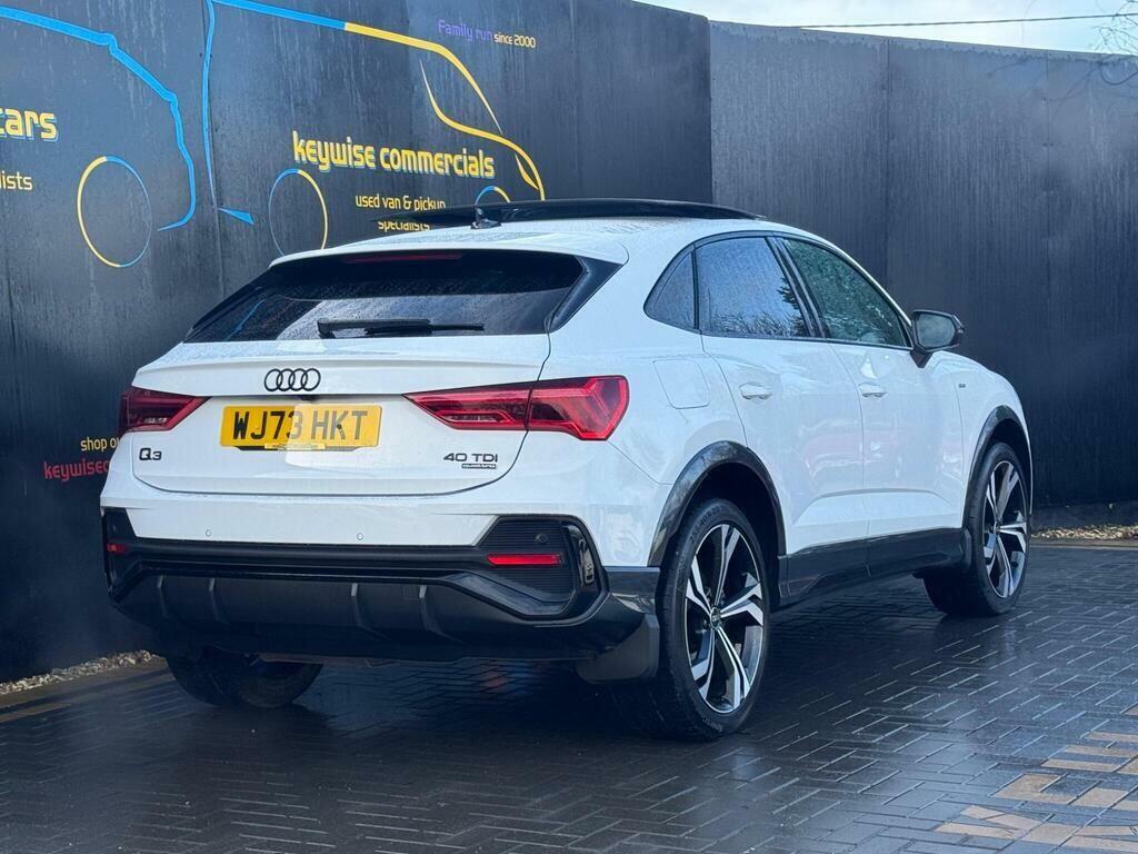 Audi Q3 2.0 Tdi 40 Black Edition Sportback S Tronic Quattr White #5