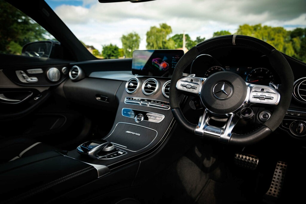 Mercedes-Benz C Class V8 Biturbo Amg S Premium Plus Coupe Spds VF19YHE Black #2