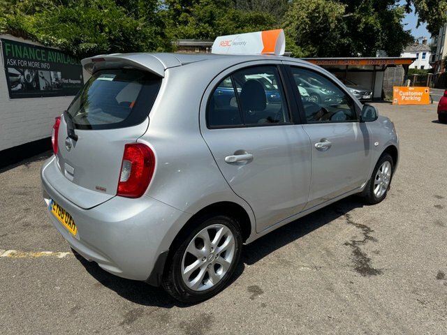 Nissan Micra 2016 1.2 Acenta Hatchback Euro 6 Silver #6