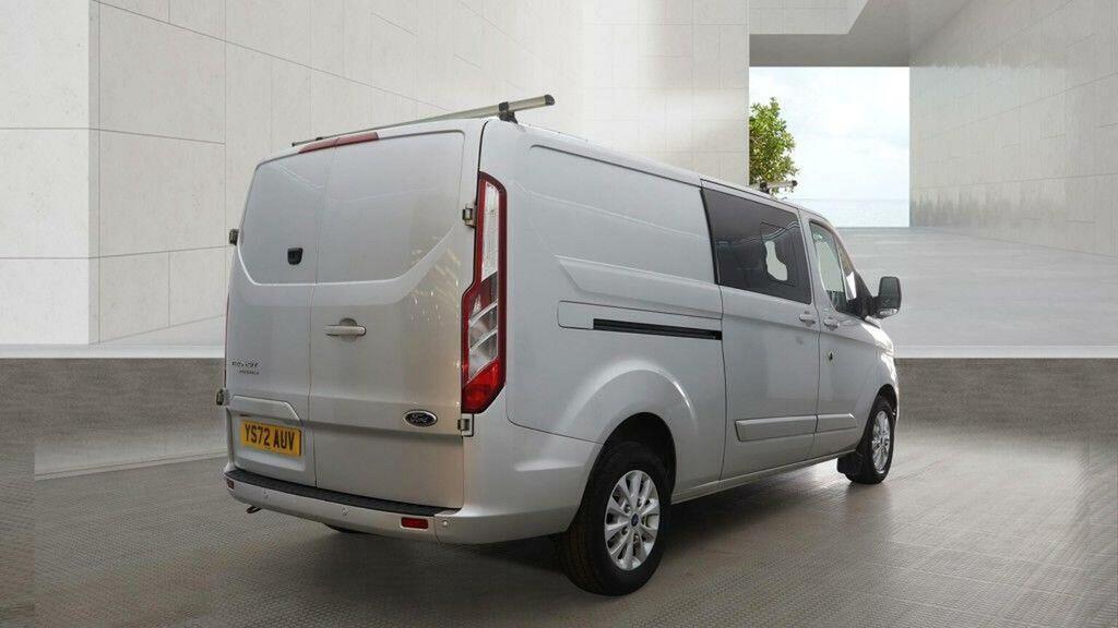 Ford Transit Custom 2.0 320 Ecoblue Limited Crew Van L2 H1 Euro 6 Ss Silver #4