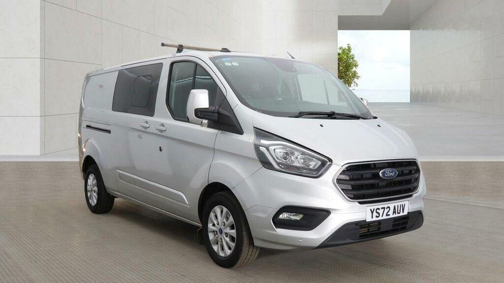 Ford Transit Custom 2.0 320 Ecoblue Limited Crew Van L2 H1 Euro 6 Ss Silver #3