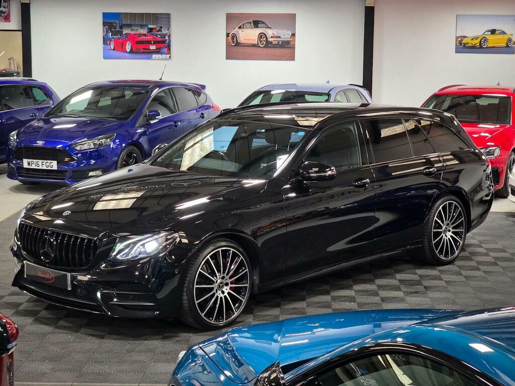 Mercedes-Benz E Class Estate 2.0 E220d Amg Line Premium G-tronic Euro KY68OKE Black #5
