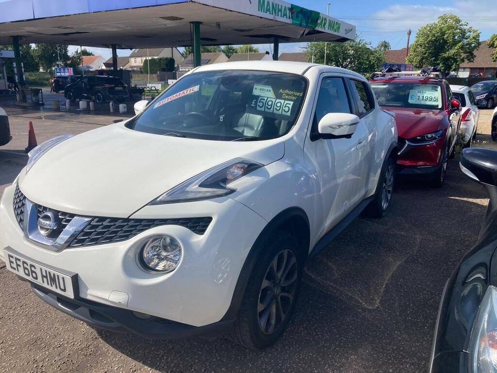 Nissan Juke 1.6 Tekna Xtron Euro 6 White #4